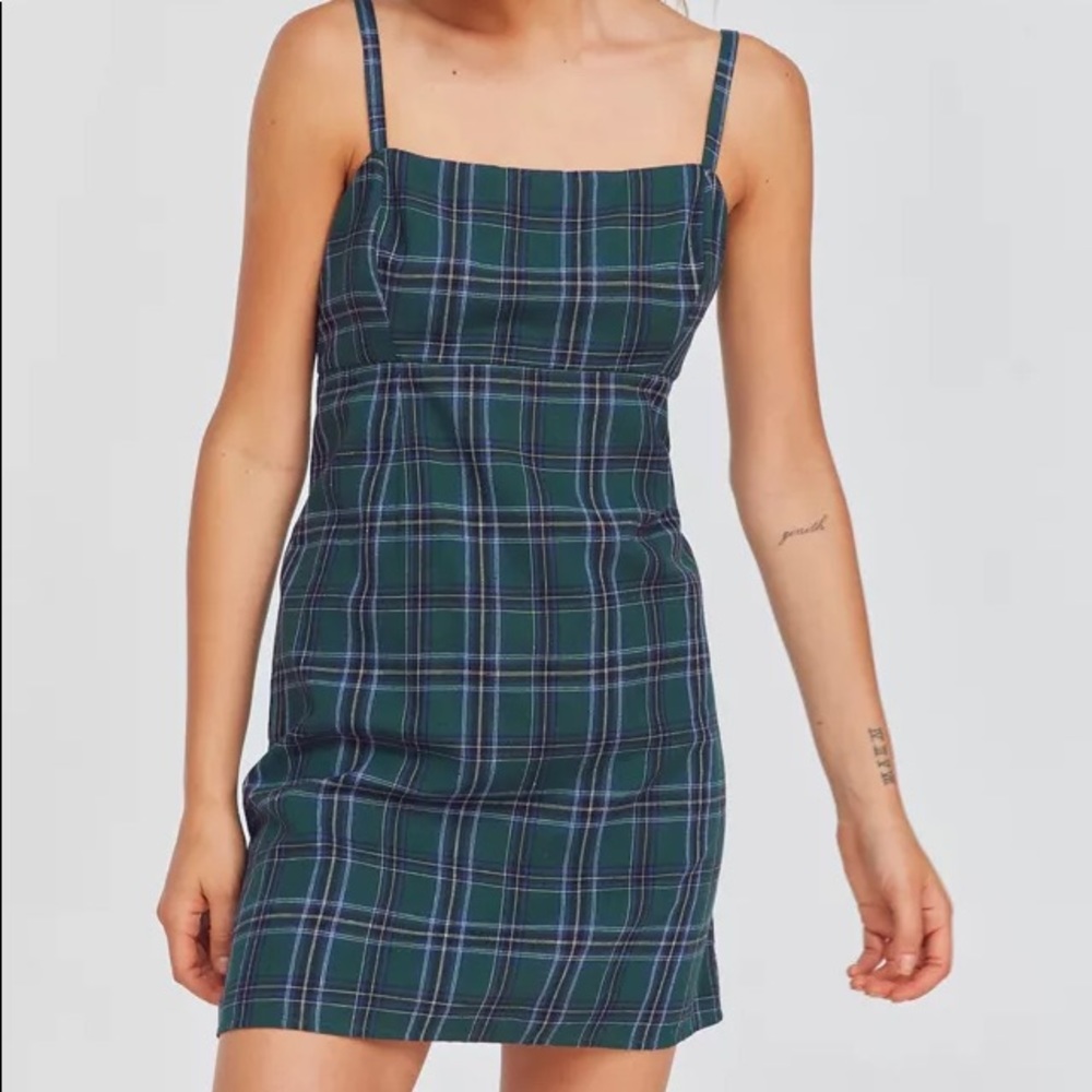 UO Plaid Mini Dress - Picture 2 of 11